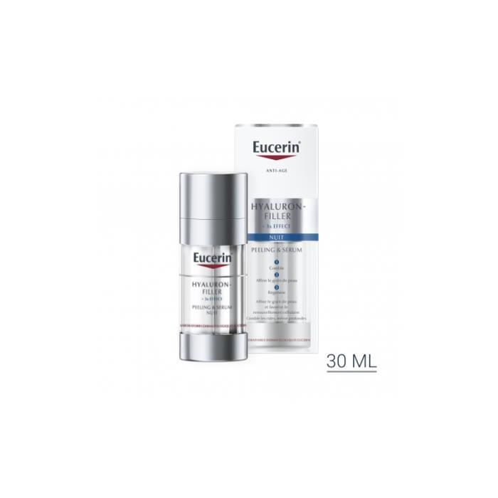 Eucerin Hyaluron Filler Effect Peeling et Sérum 30Ml TU Blanc