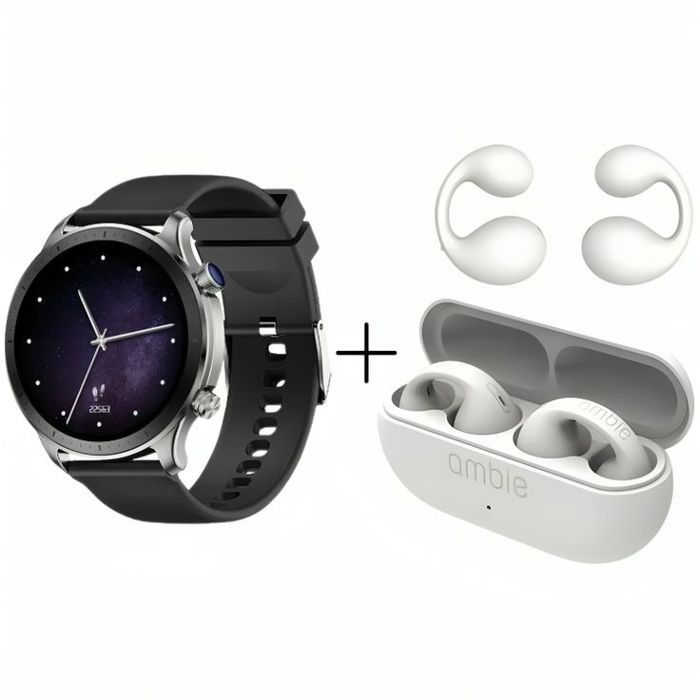 Pack - Smart Watch Motive 9Pro + Ecouteur AMBIE sans fil BLANC Original
