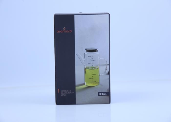 Huilier en Verre avec Couvercle 800ml Borosilicate