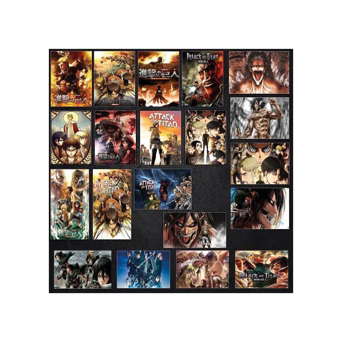 Autocollants - STICKER ATTACK ON TITAN - A5 - Décoration murale - Facile à appliquer - Mixte