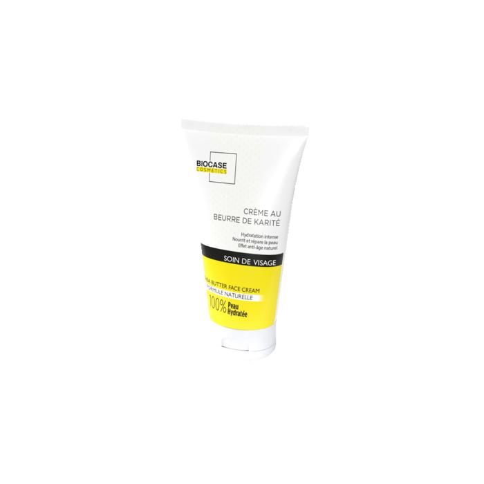 Crème Visage - Biocase Cosmetics - Beurre de Karité - 50ml - Sans Parabène - Tous types de peau