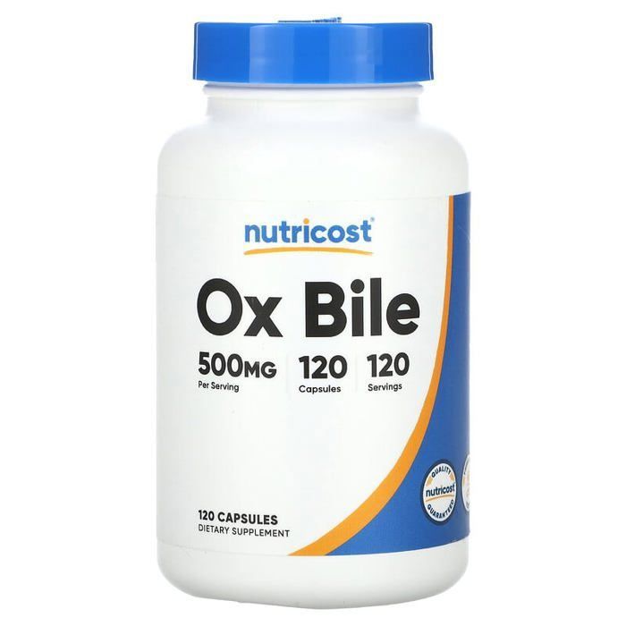 Bile de bœuf, 500 mg, 120 capsules