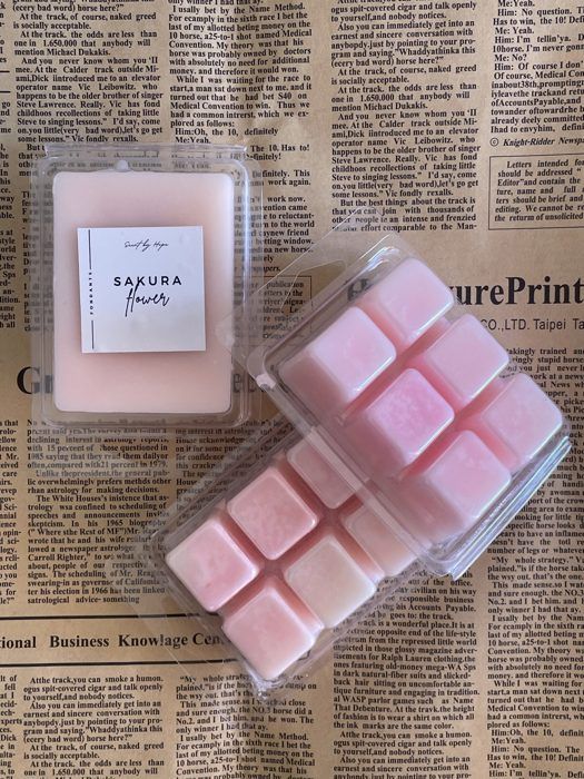 Fondants parfumés - Fleur de Cerisier - Cire de soja - Parfums de Grasse - Rose - Mixte
