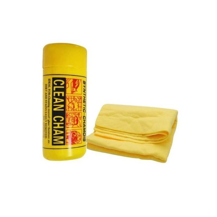 Serviette synthétique chamois Clean Cham - Ultra absorbante - Pour lavage auto, moto et cuisine