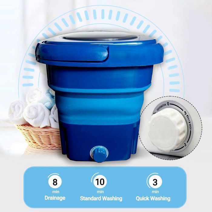 Machine à laver portable - GENERAL - 18L - 220V - Bleu - Compacte et légère