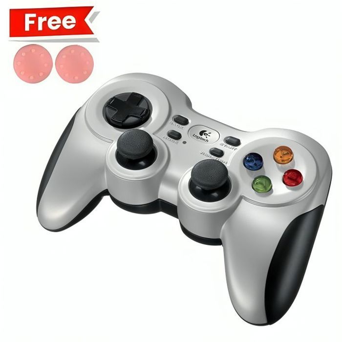 Manette de jeu sans fil Logitech G F710 + Poignées de pouce pour votre manette Gratuit