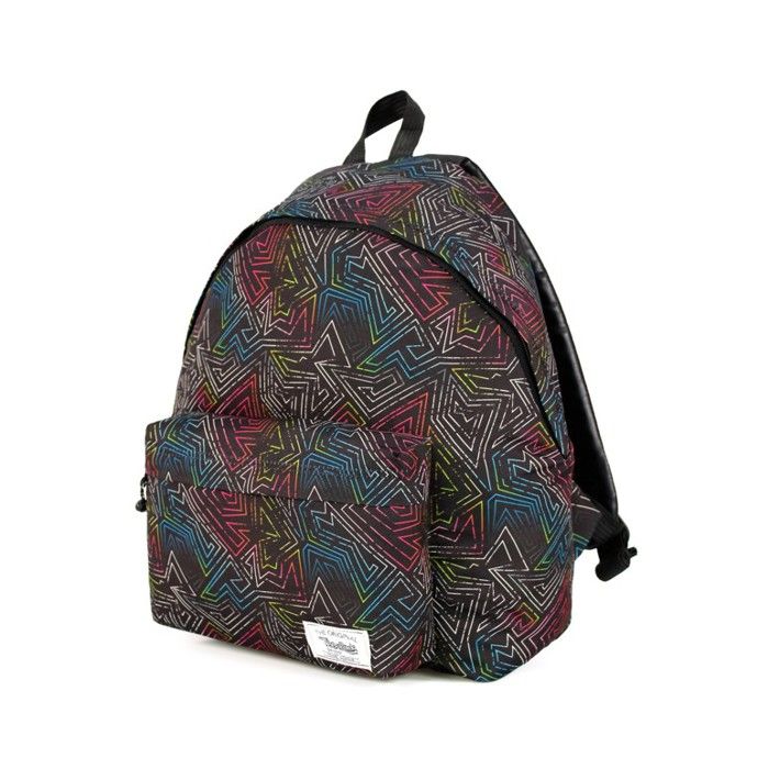 Sac à dos - Teenpack - Motif Zigzag - 40x35x15 cm - 100% Polyester - Mixte