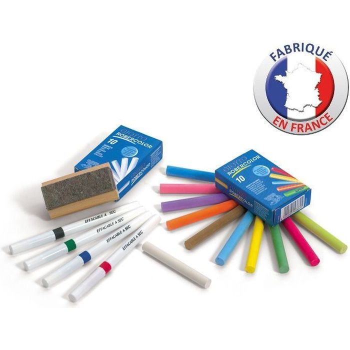 Lot Feutres et craies Coffret Spécial Tableau