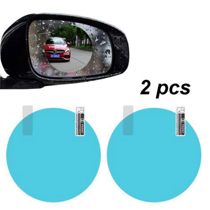 2 Pcs Film Anti-Bué Rétroviseur Pour Voiture Étanche Résistant à La Pluie