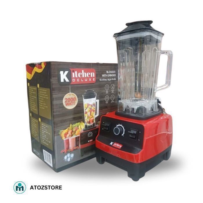 Blender - Robot - 2 Bols incassables - 2000W - 2L - Multifonction avec 15 Vitesses, couleur aléatoir
