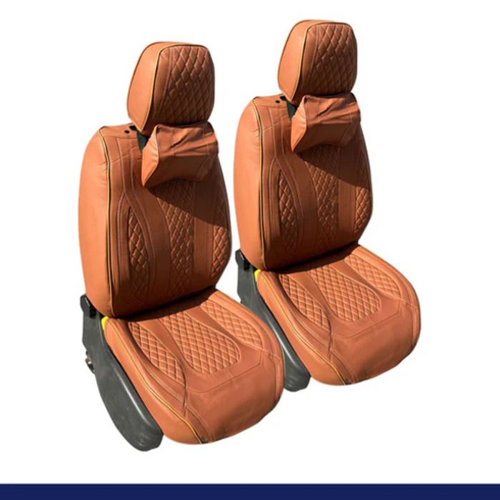 Housses de voiture - AUTRE - Caldos Lux 1225 - Cuir de luxe - Couleur Tabac - Compatible airbag