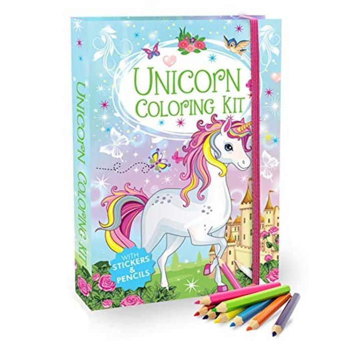 Kit de coloriage - GENERIC - Unicorn - Illustrations féeriques - Accessoires créatifs - Pour enfants