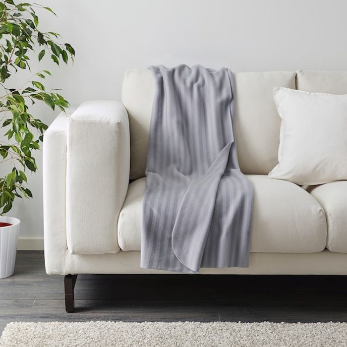 Plaid - GENERIC - 120x160 cm - Gris - Classique - Lavable à la main