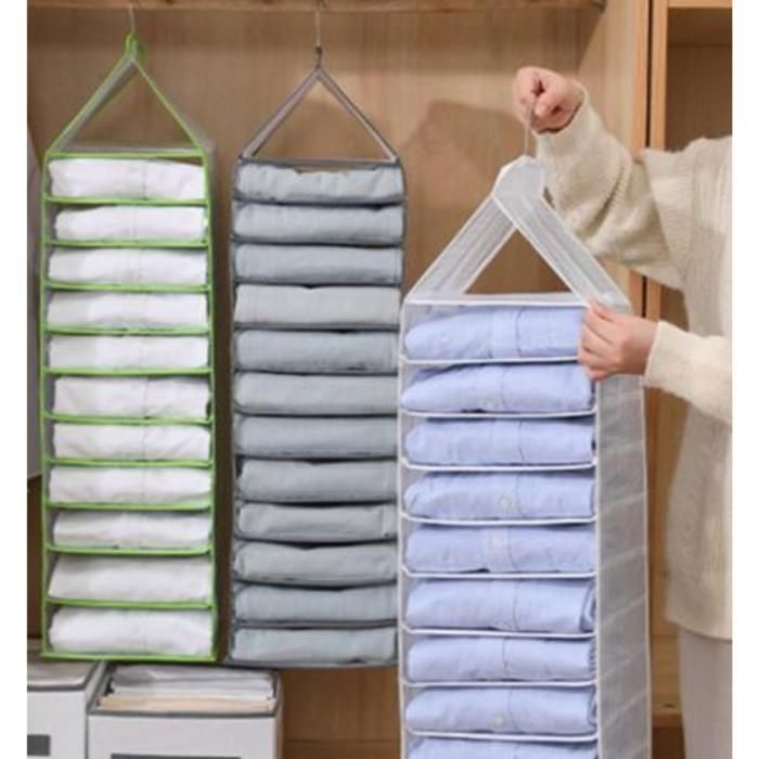 Sac de rangement suspendu pour pantalons et vêtements (Couleur aléatoire)