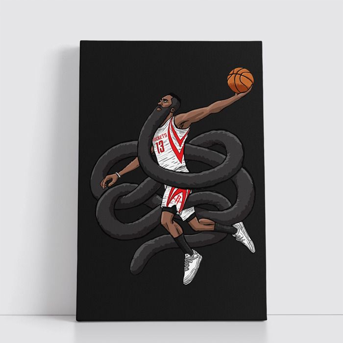 Tableau NBA sur Toile – Affiche Murale 25x40 cm avec Équipes et Joueurs Légendaires du Basket 122