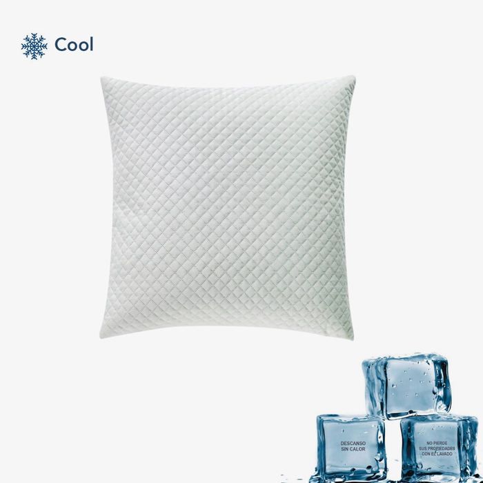 Taie d'oreiller - Cool - 60x60 cm - Thermorégulateur - Tissu intelligent - Lavable à 40°