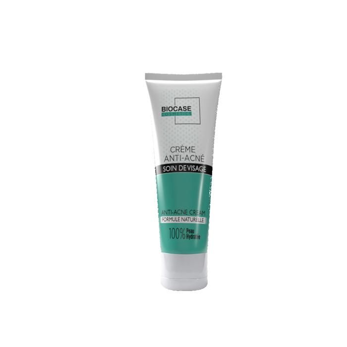 Crème Visage - Biocase Cosmetics - Anti-Acné - 50ml - Sans Parabène - Peaux Grasses
