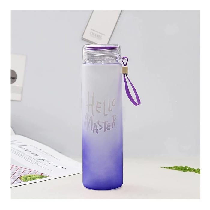 Bouteille d'eau pour Enfants -800ml  -sans BPA -Gourde Enfant Bouteille d'eau étanche MAUVE