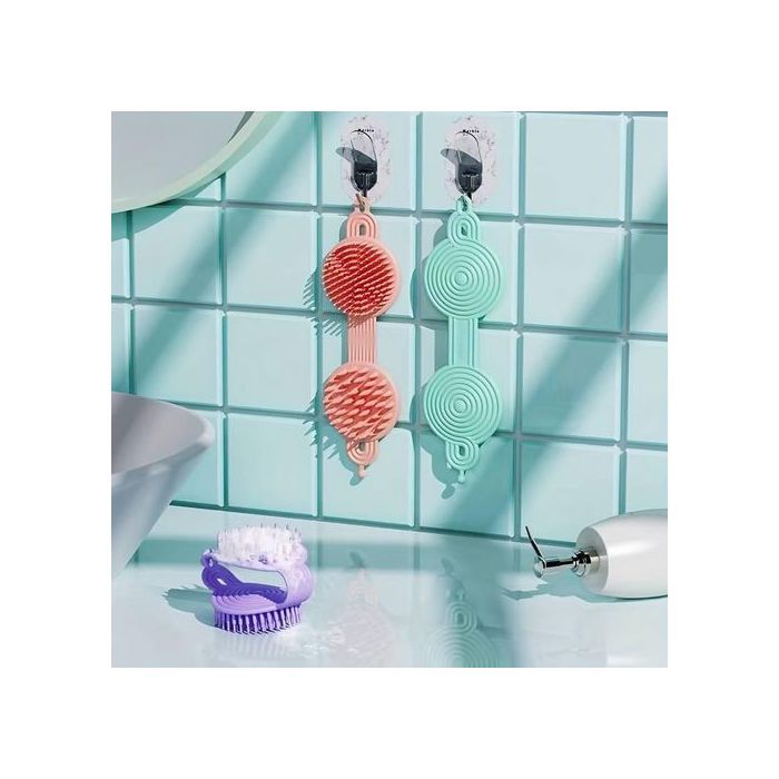 Brosse À Shampooing Double Face Douce, Brosse De Massage, Brosse De Bain De Salle De Bain