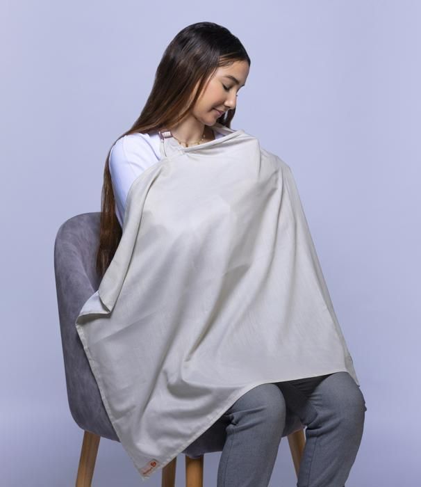 Tablier d'allaitement beige