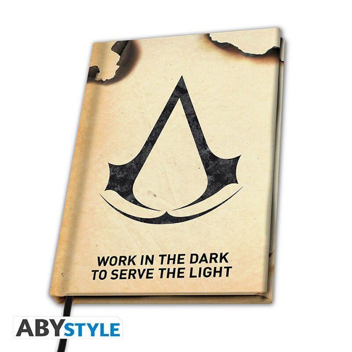 Cahier A5 - Assassin's Creed - 180 pages - Reliure dos carré - Signet marque-page - Papier