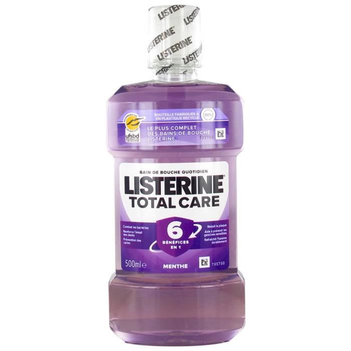 73862 Listerine Bain de Bouche Total Care 6 500 ml