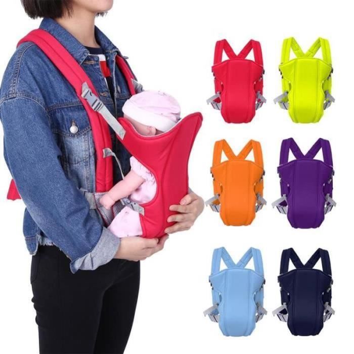 porte-bébé pour nouveau-né 3 à 16 mois ventral reglable rouge