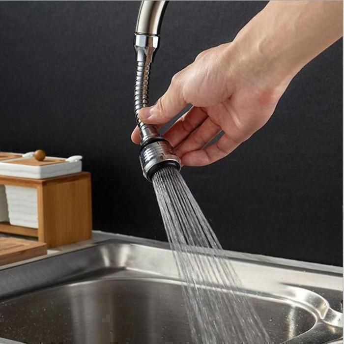Pulvérisateur de robinet flexible (Turbo Flex 360)-silver