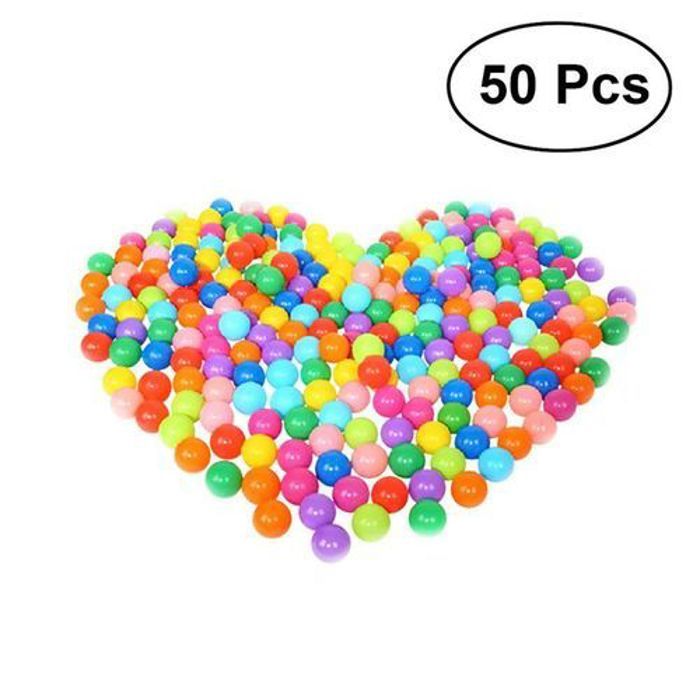 Balles en plastique - PILSAN - Filet de 50 balles - 6 cm - Souple - Pour bébés et crèches