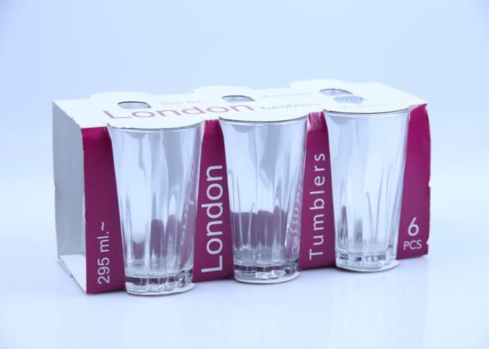 6 Verres à Eau London 295ml TM427A