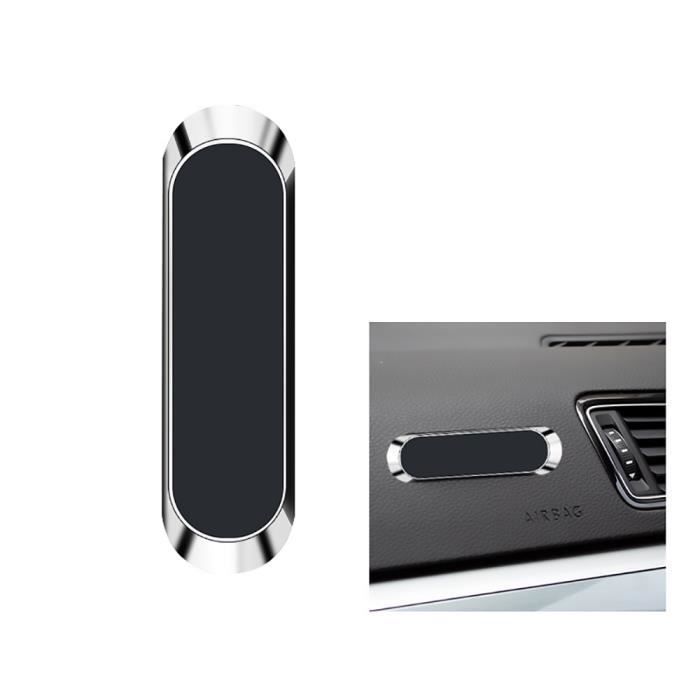 UTO Supports Magnétiques pour Téléphone Portable de Voiture, support magnétique universel pour tableau de bord, 1pcs Argent