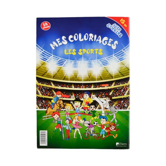LIVRE COLORIAGE COLLECTION LES SPORTS