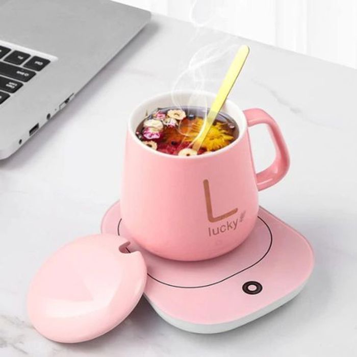Lucky Chauffe-tasse électrique en céramique à température constante,pour café,thé au lait,eau