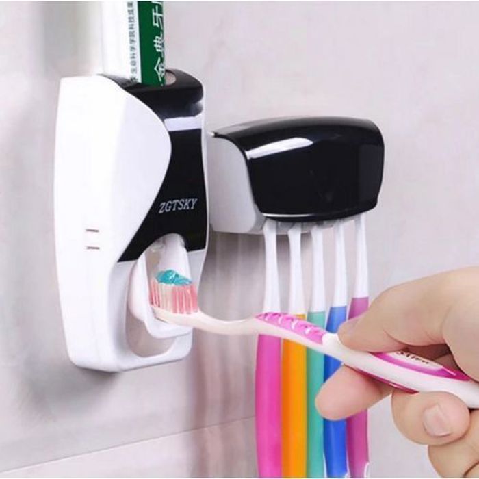 Distributeur De Pâte Dentifrice + Porte-Brosse