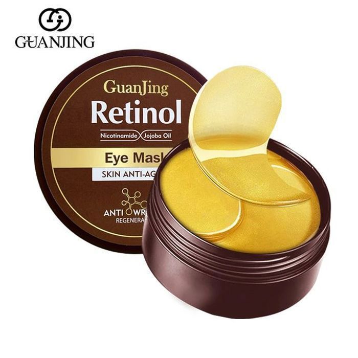 Masques pour les yeux - GuanJing - Rétinol - Anti-rides - Éclaircissant - 60 unités