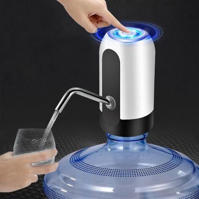 Pompe à Eau Automatique USB - Distributeur d'Eau - Rechargeable - 5 à 20 Litres - Pratique - Hygiénique