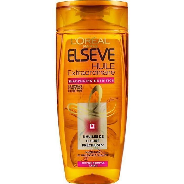 L'Oréal Elsève - Huile Extraordinaire Shampooing nutrition cheveux normaux à secs 400ML