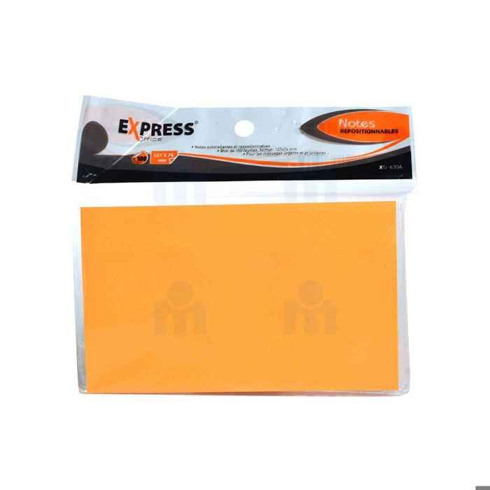 Notes autocollantes et repositionnables x100 127x76mm - EXPRESS OFFICE