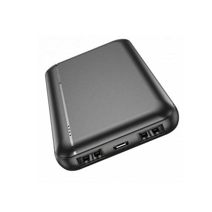 Mini Power bank 5000mAh Dual output USB-A,Dual intput mico, type-c (noir)
