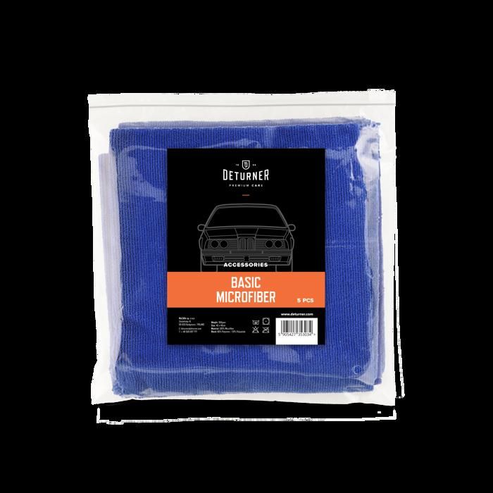 BASIC MICROFIBER 350GSM 40X40CM (MICROFIBRE MULTI-USAGE) 5pcs - DETURNER