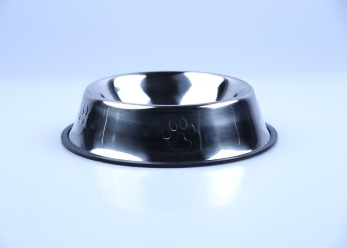 Gamelle - Mascow - Inox Métal - 26cm - Empreintes Caoutchouc - Antidérapante