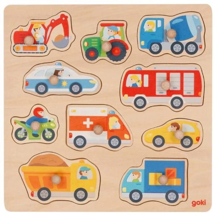 puzzle en bois - image de fond puzzle véhicules