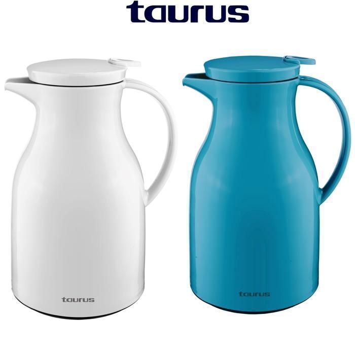 Carafe thermos isotherme - ENJOY - Pack de 2 - 1L - Bleu / Blanc - Isolation 12h/24h