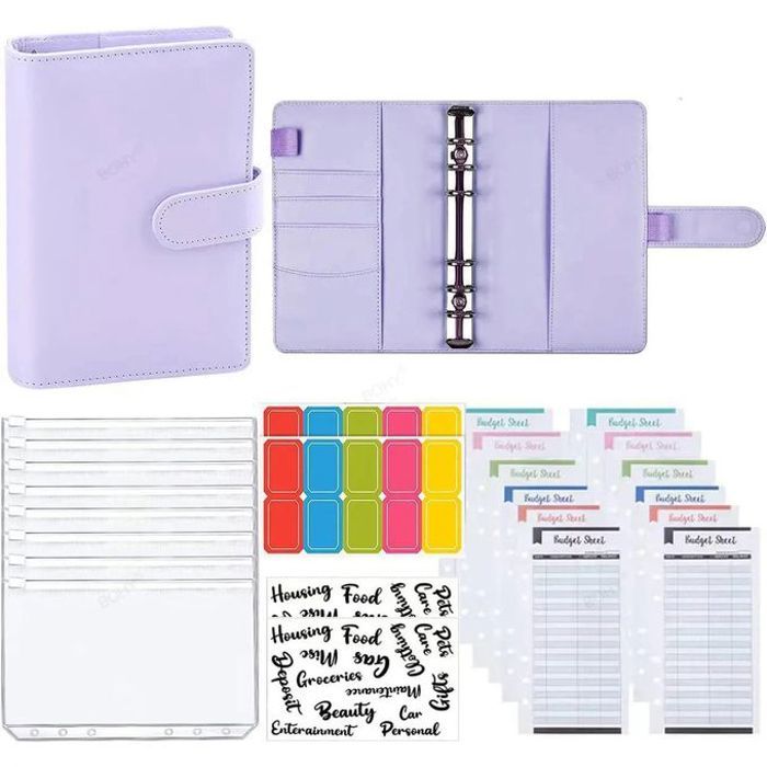 Classeur de budget et carnet de notes, planificateur de budget, système d'organisation