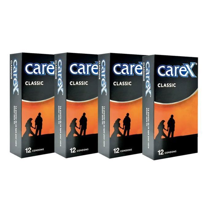 Carex Jelly 4 Boite de 12 préservative carex original classic