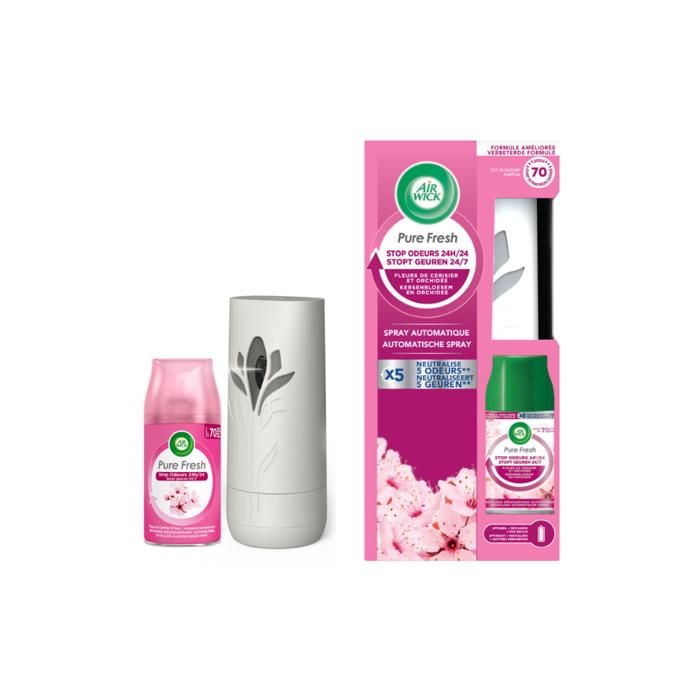 Diffuseur de parfum - Air Wick - Freshmatic - Cerisier en fleurs - Recharge 70 jours - 2400 pulvérisations