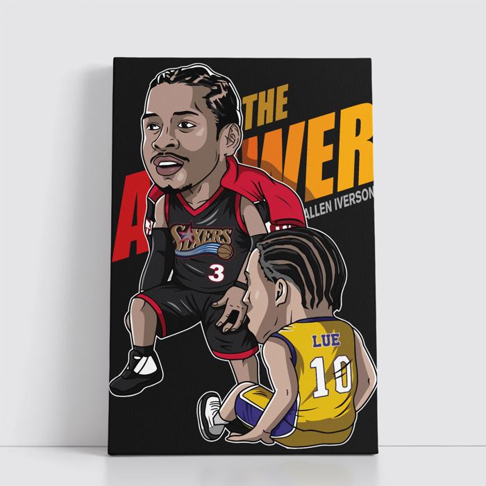 Tableau NBA sur Toile – Affiche Murale 25x40 cm avec Équipes et Joueurs Légendaires du Basket 118