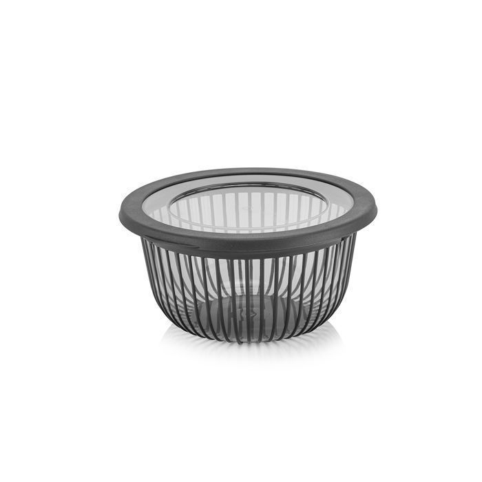 Boîte de rangement ronde poly line 1 l bnm-7512 - Noir