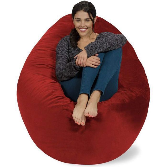 Pouf poire - STPS - Bordeaux - 1 place - Intérieur/Extérieur - Design contemporain