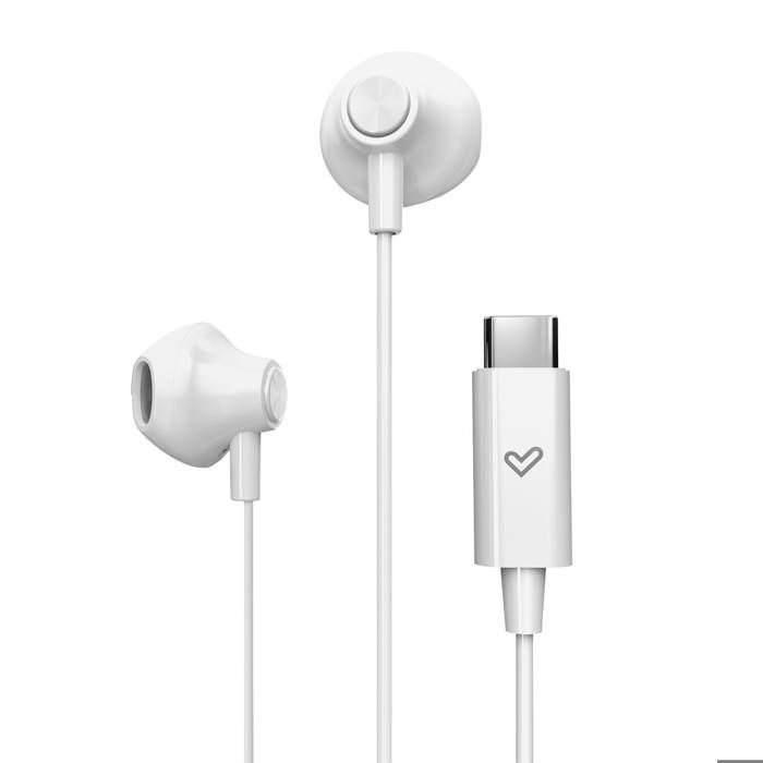Écouteurs filaires - EasyPods - Type C - Microphone intégré - Résistant à la transpiration - Intra-auriculaire